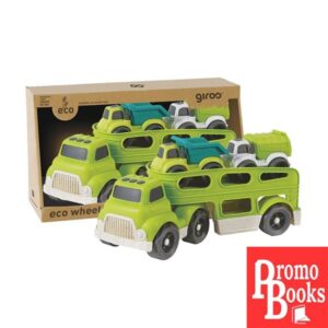 GIROS ECO CAMION  TRANSPORTE 30 CM +2COCHES VERDES